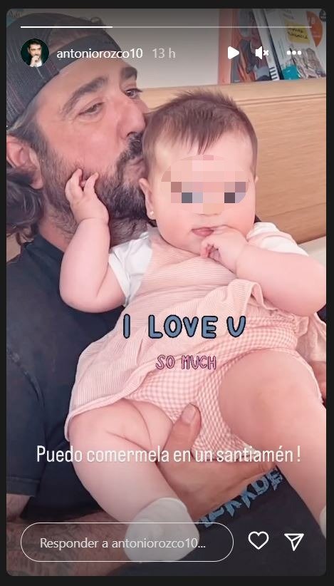 La hija de Antonio Orozco nació a finales de 2021.