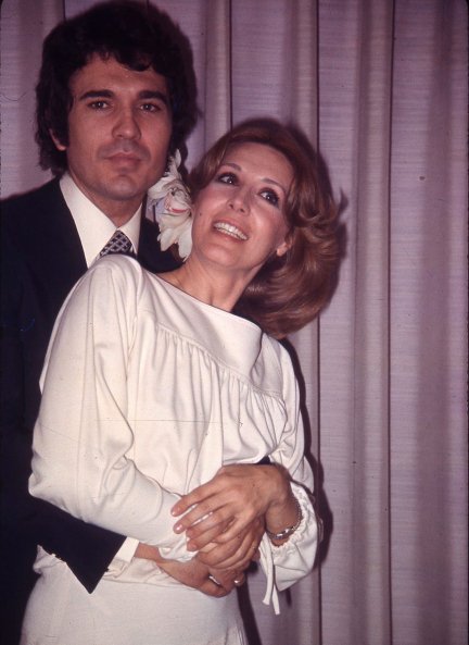 La pareja, el día de su boda, en abril de 1977.