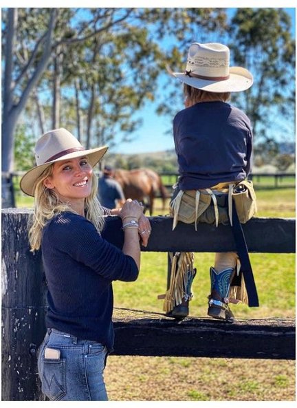 Elsa Pataky con su hija India Rose.