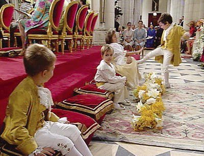 Froilán protagonizó el momento más incómodo de la boda de los reyes.