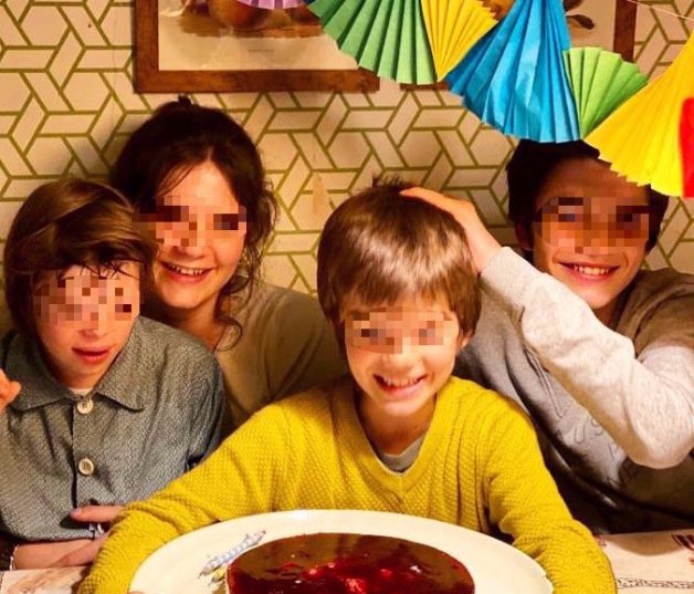 Los cuatros hijos de Samantha: Chloe, de 17 años; Pedro, de 16; Patrick, de 12, y Diego, de 9.