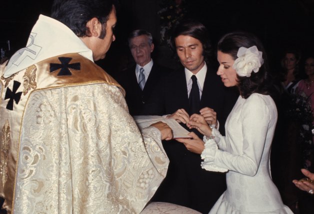 La boda de Raphael y Natalia, hace 49 años.