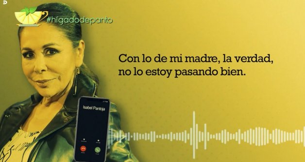 Isabel Pantoja en conversación telefónica para Sálvame Diario (Telecinco).