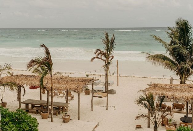 A pie de playa, es uno de los alojamientos más solicitados de Tulum.