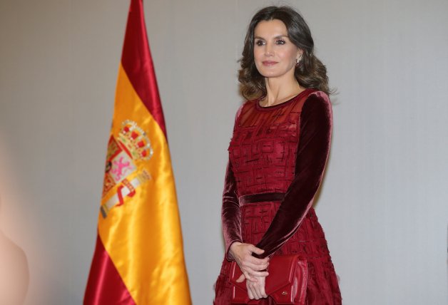 La reina Letizia, muy elegante.