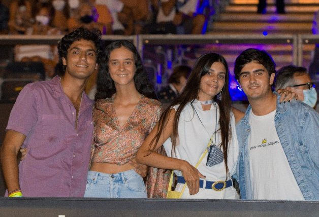 Victoria Federica y Jorge Bárcenas (a la derecha) junto a María G. de Jaime y Tomás Páramo en la pasada gala Starlite. 