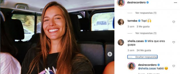 La hermana de Mario Casas comenta las fotos de Desiré Cordero.