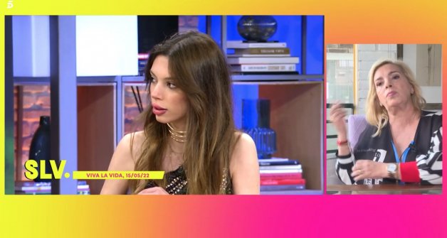 Carmen Borrego reaccionando a las declaraciones de Alejandra Rubio (Sálvame Diario).