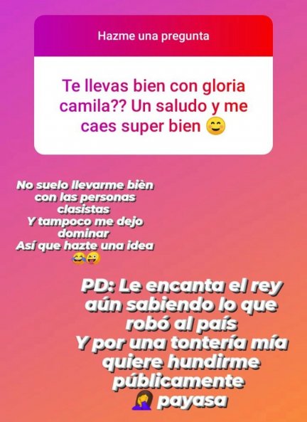 Una de las respuestas que ha dado Michu en su Instagram (@mixu.rg).