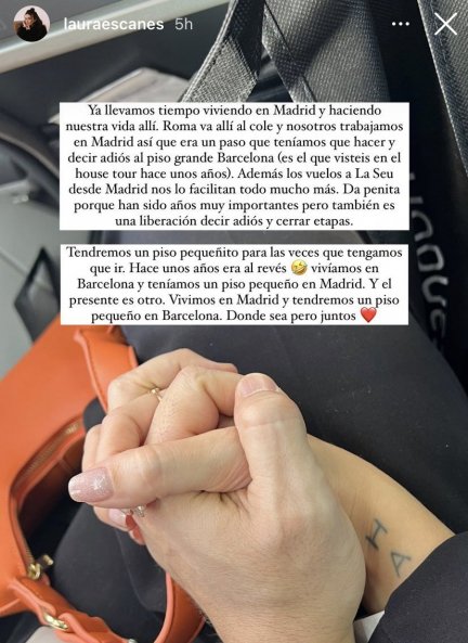 Laura Escanes muestra un momento tierno con Risto su Instagram (@lauraescanes).