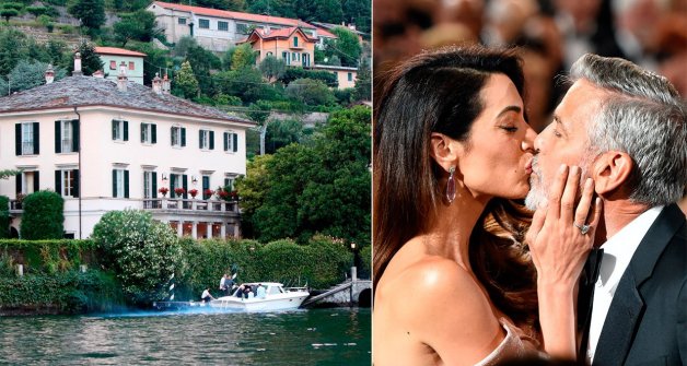 La pareja se conoció en la casa que el actor tiene en el lago Como (Italia). Estaban tan seguros de su amor, que no lo ocultaron en ningún momento a la prensa.