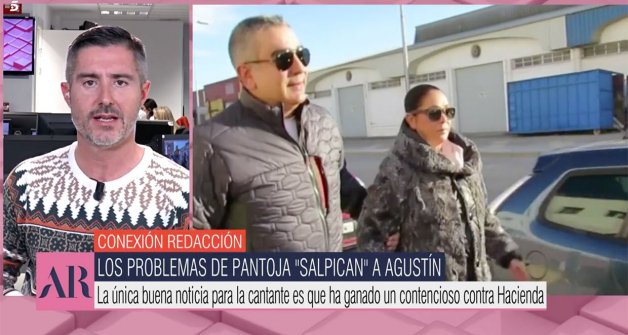 Pepe del Real dando la información en El programa de Ana Rosa.