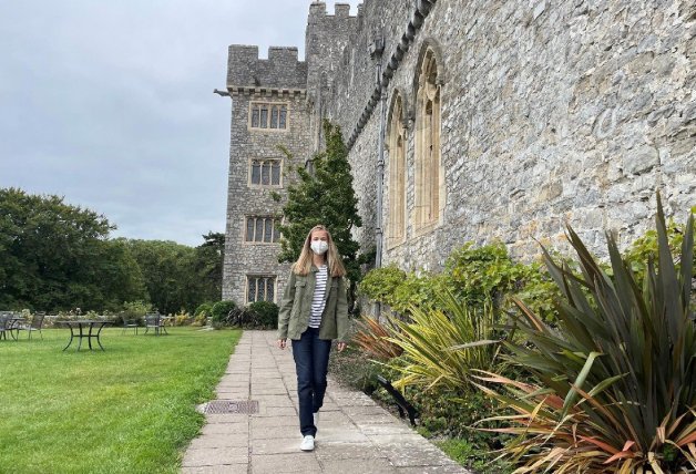 El primer paseo de la Princesa Leonor por el UWC Atlantic College.