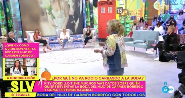 Carmen Borrego y Terelu Campos, esta tarde en Sálvame Diario (Telecinco).