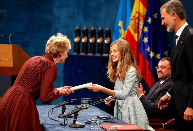 La Princesa Lenonor, en los premios que llevan su nombre, en 2019.