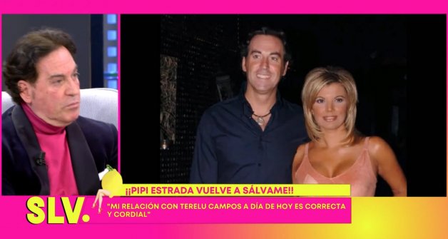 Pipi Estrada en Sálvame, hablando de su relación actual con Terelu Campos (Telecinco).