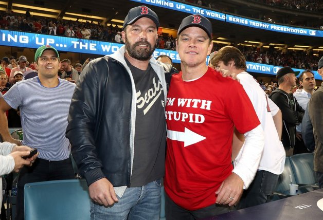 Los inseparables Matt Damon y Ben Affleck, que son íntimos amigos desde su infancia.