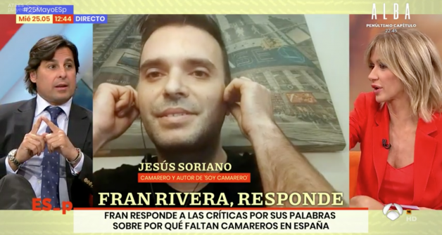 Fran Rivera se ha enfrentado al tuitero de 'Soy Camarero'.