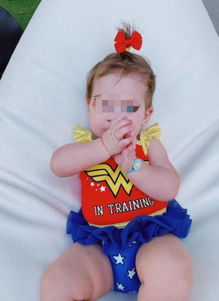 Edurne y De Gea disfrazaron a su bebé ¡de Wonder Woman!