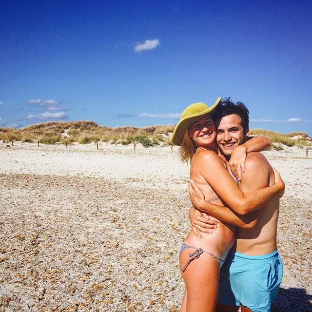 Ana Duato y su "peque", de vacaciones en Ibiza.
