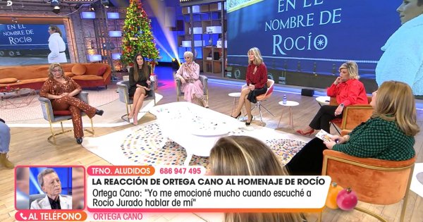 José Ortega Cano ha reaccionado en directo al homenaje a Rocío Jurado.