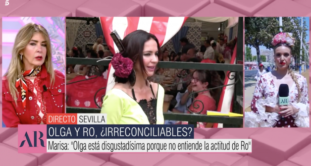 Olga Moreno está muy afectada por su enfrentamiento con Rocío Flores, según El programa de Ana Rosa.