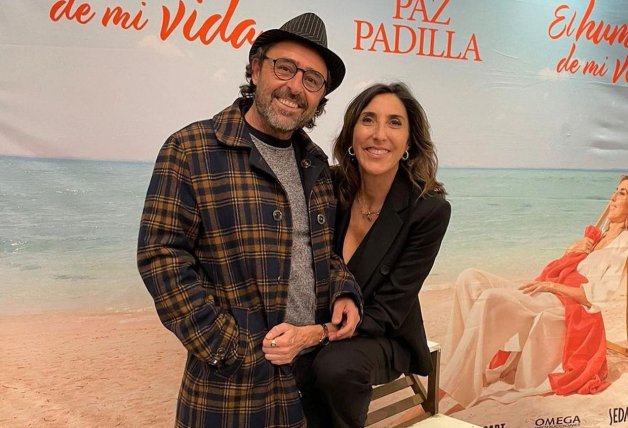 Albert Ferrer, ex pareja de Paz Padilla, acudió al estreno de su obra 'El humor de mi vida'.