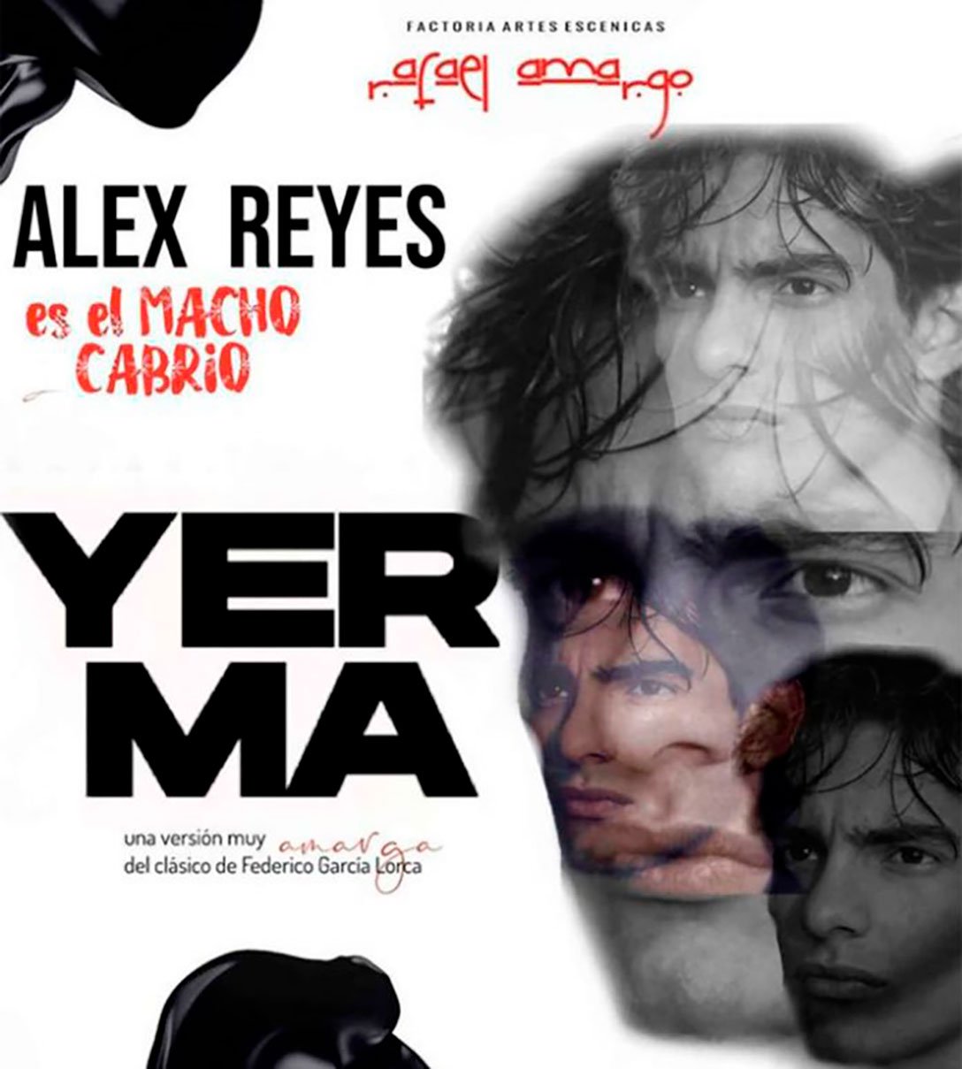 Alejandro interpreta al macho cabrío de "Yerma", obra de la compañía de Rafael Amargo.