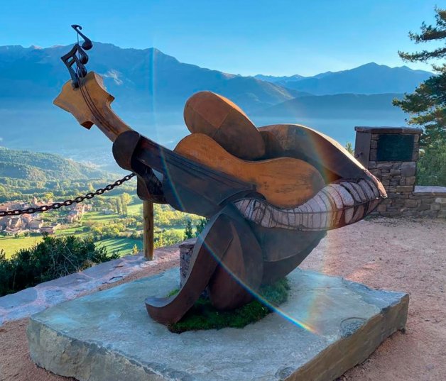 Escultura con la que se recordará al músico.