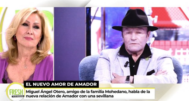 Rosa Benito, reaccionando a la noticia sobre la vida sentimental de Amador Mohedano (Ya es Mediodía).