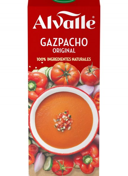 El gazpacho de Alvalle está elaborado con ingredientes 100% naturales y de forma sostenible.