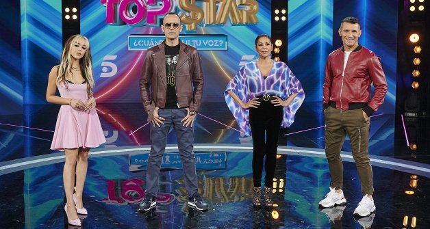 El equipo del "talent", formado por Danna Paola, Risto Mejide, Isabel y Jesús Vázquez.