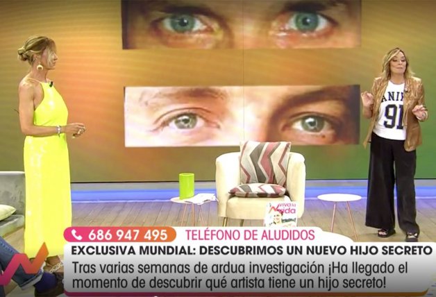 Por el momento, David sólo ha mostrado sus ojos, que en el programa "Viva la vida" compararon con los de Camilo Blanes.