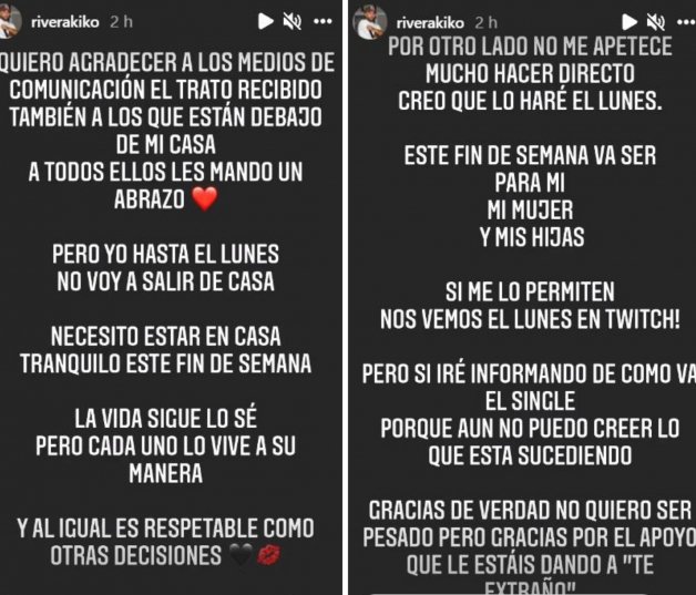 Kiko Rivera se refugia ahora en su mujer y sus hijas.