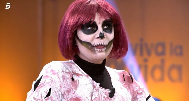 Ana María Aldón, el pasado Halloween en 'Viva la vida'.