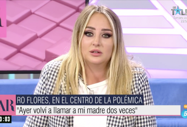 Rocío Flores ha mandado varios mensajes desde televisión a su madre.