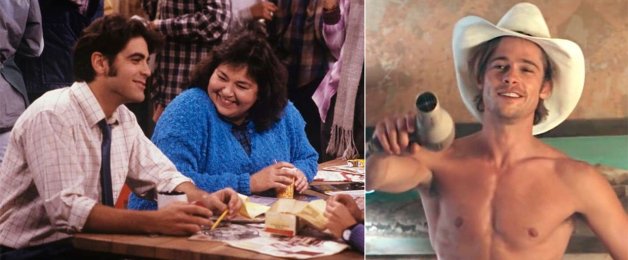 A la izquierda, la serie "Roseanne" supuso un gran salto en su carrera. Odió a Brad Pitt, que luego sería uno de sus mejores amigos en Hollywood, por robarle un importante papel.