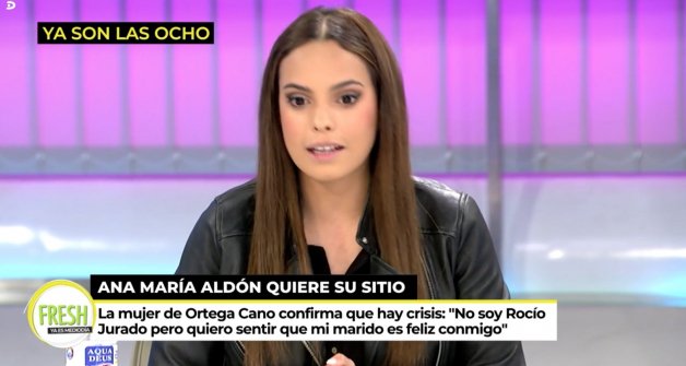 Gloria Camila, ayer, en Ya son las Ocho (Telecinco).