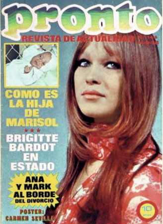 1974 Marisol. Niña prodigio, Marisol fue la protagonista de muchas de nuestras portadas: sus éxitos, sus bodas y separaciones y, finalmente, su decisión inquebrantable de 'borrarse' de la fama. 