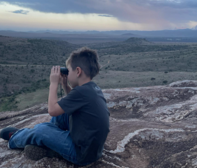 Tristán, de 7 años, se quedó maravillado con los paisajes.