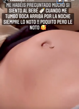 Carla Barber da detalles de su embarazo en Instagram.