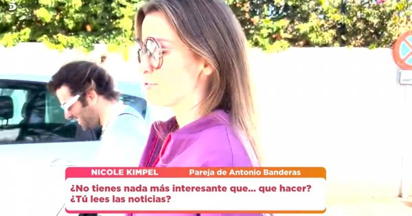 Nicole Kimpel reacciona a las imágenes de Antonio Banderas con otra mujer.