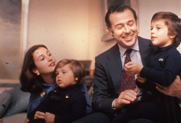 Con Alfonso de Borbón y sus hijos, Fran y Luis Alfonso.