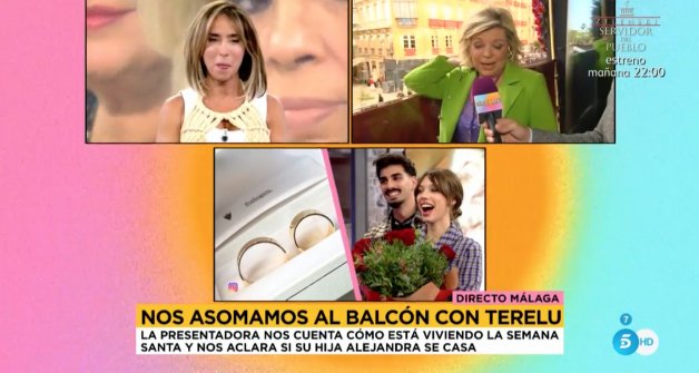 Terelu Campos en conexión con Sálvame Diario (Telecinco).