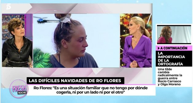 Rosa Benito, durante su discurso ayer en 'Ya son las ocho'.