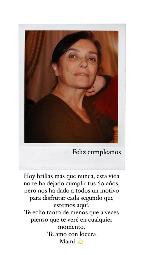 Irene Rosales ha dedicado un bonito post a su madre en el que hubiera sido su 60 cumpleaños.