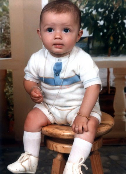 Ronaldo cuando era un bebé.