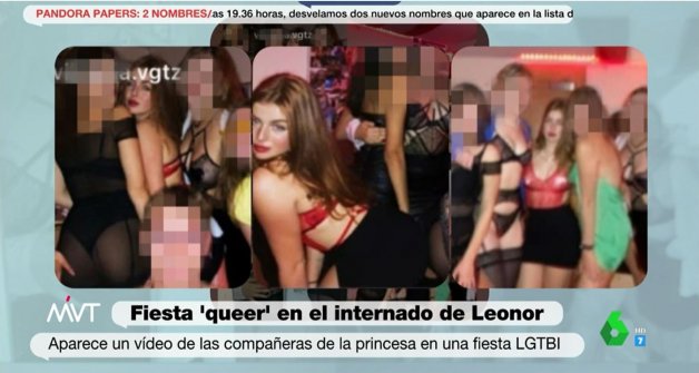 Algunas imágenes del interior de la fiesta.