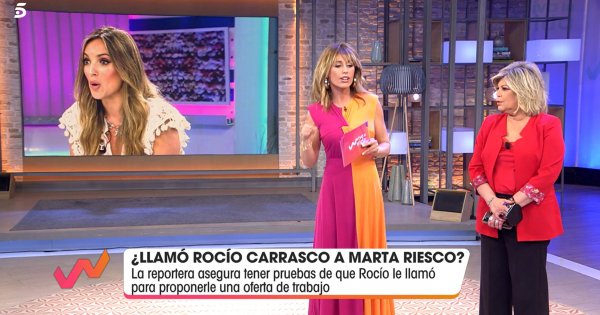 Terelu Campos ha negado que Rocío Carrasco se haya puesto en contacto con Marta.