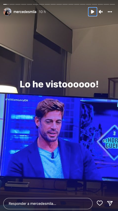 Mercedes no se perdió la entrevista de William Levy.